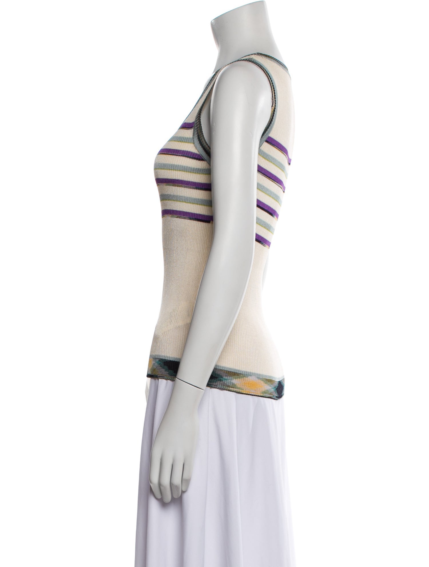 Missoni Striped Scoop Neck Top