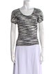 Missoni Striped Scoop Neck T-Shirt