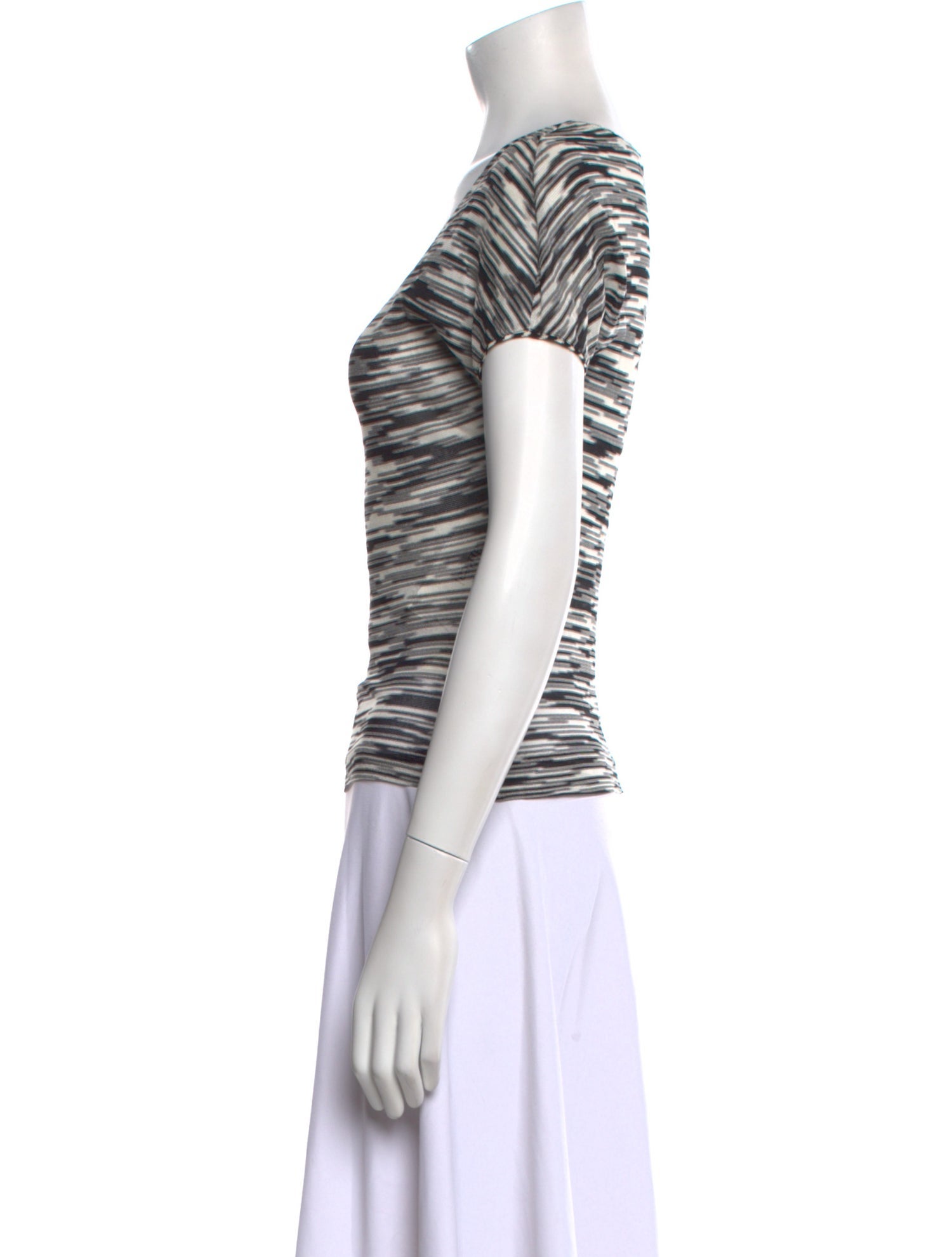 Missoni Striped Scoop Neck T-Shirt