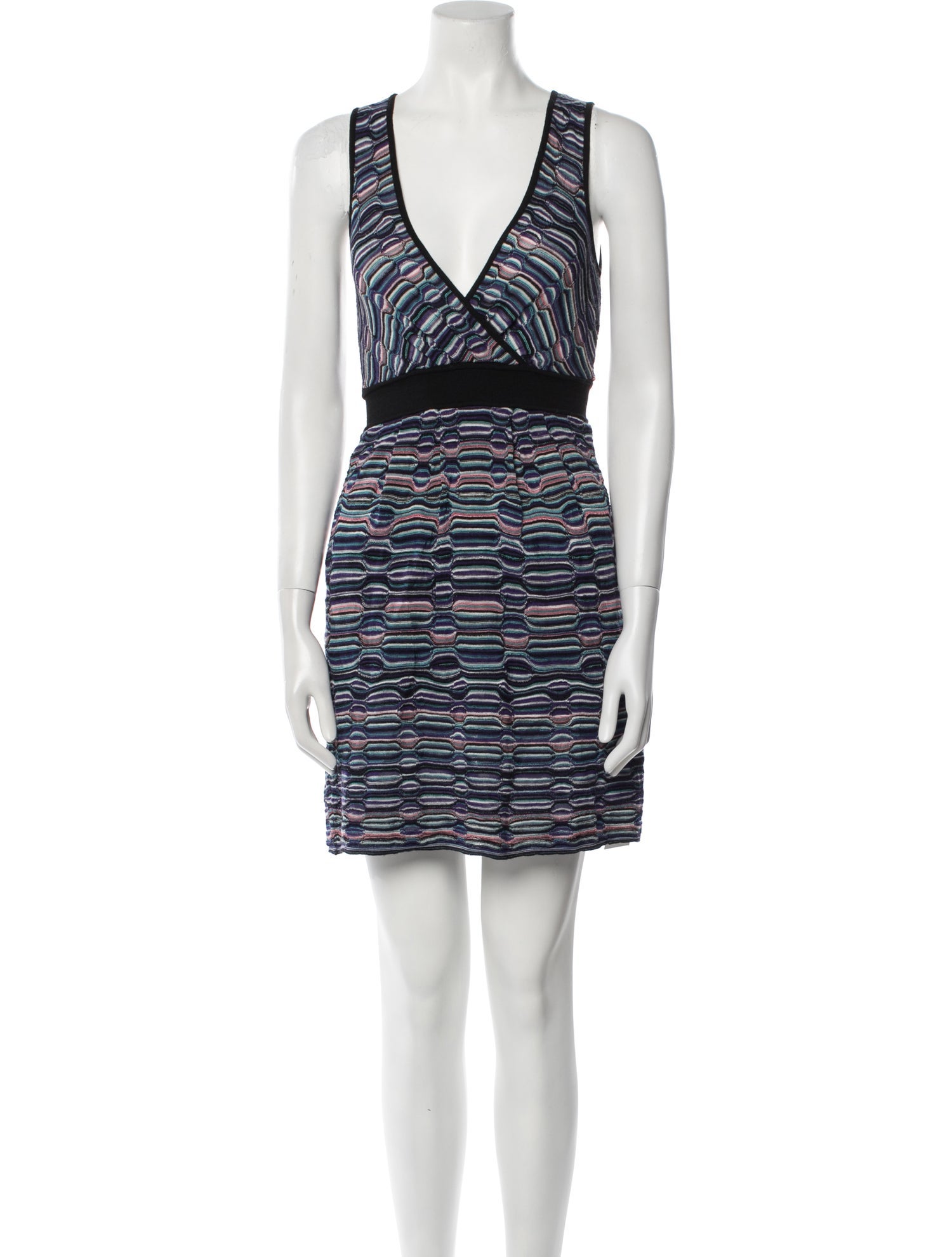 M Missoni Striped Mini Dress