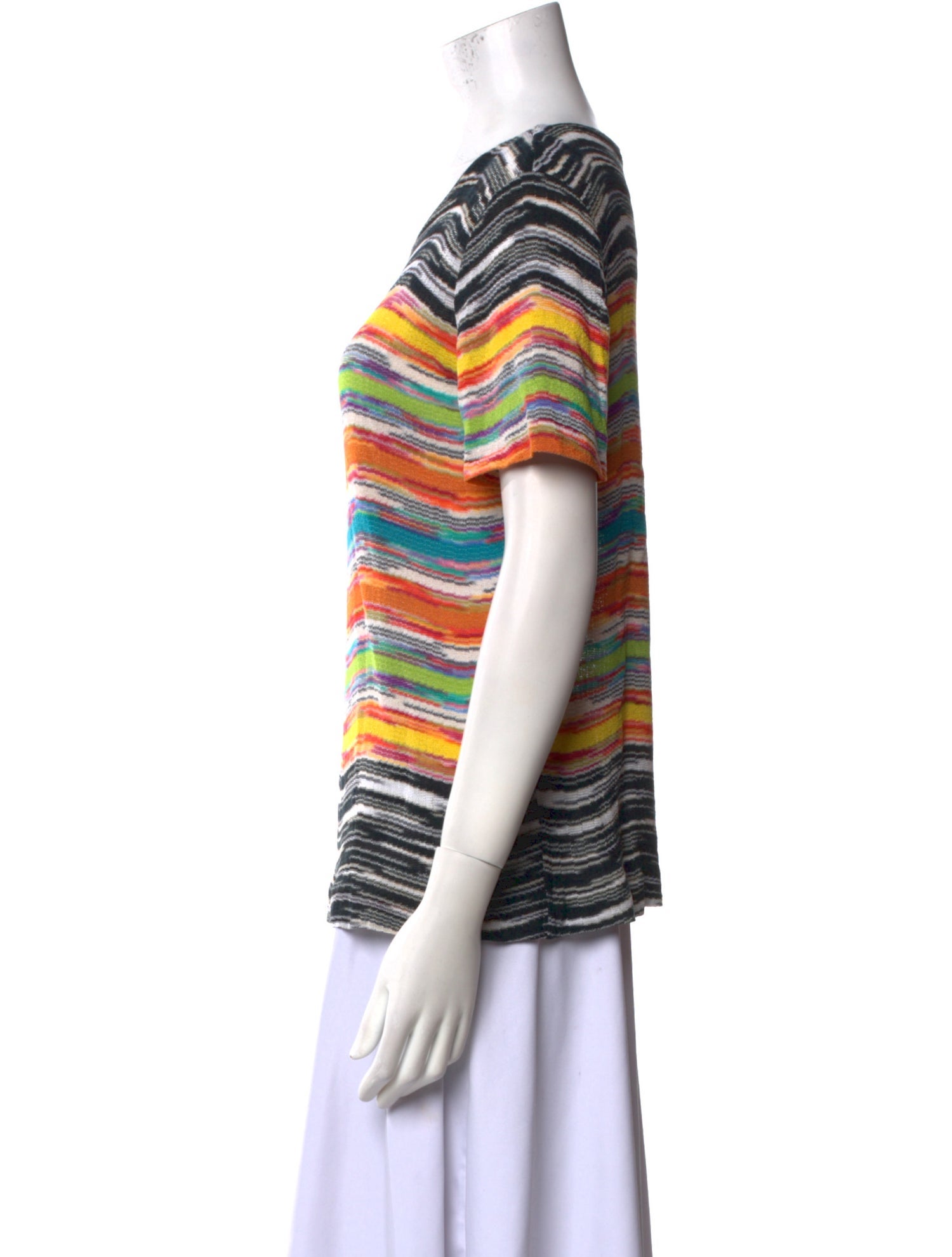 Missoni Striped Scoop Neck T-Shirt