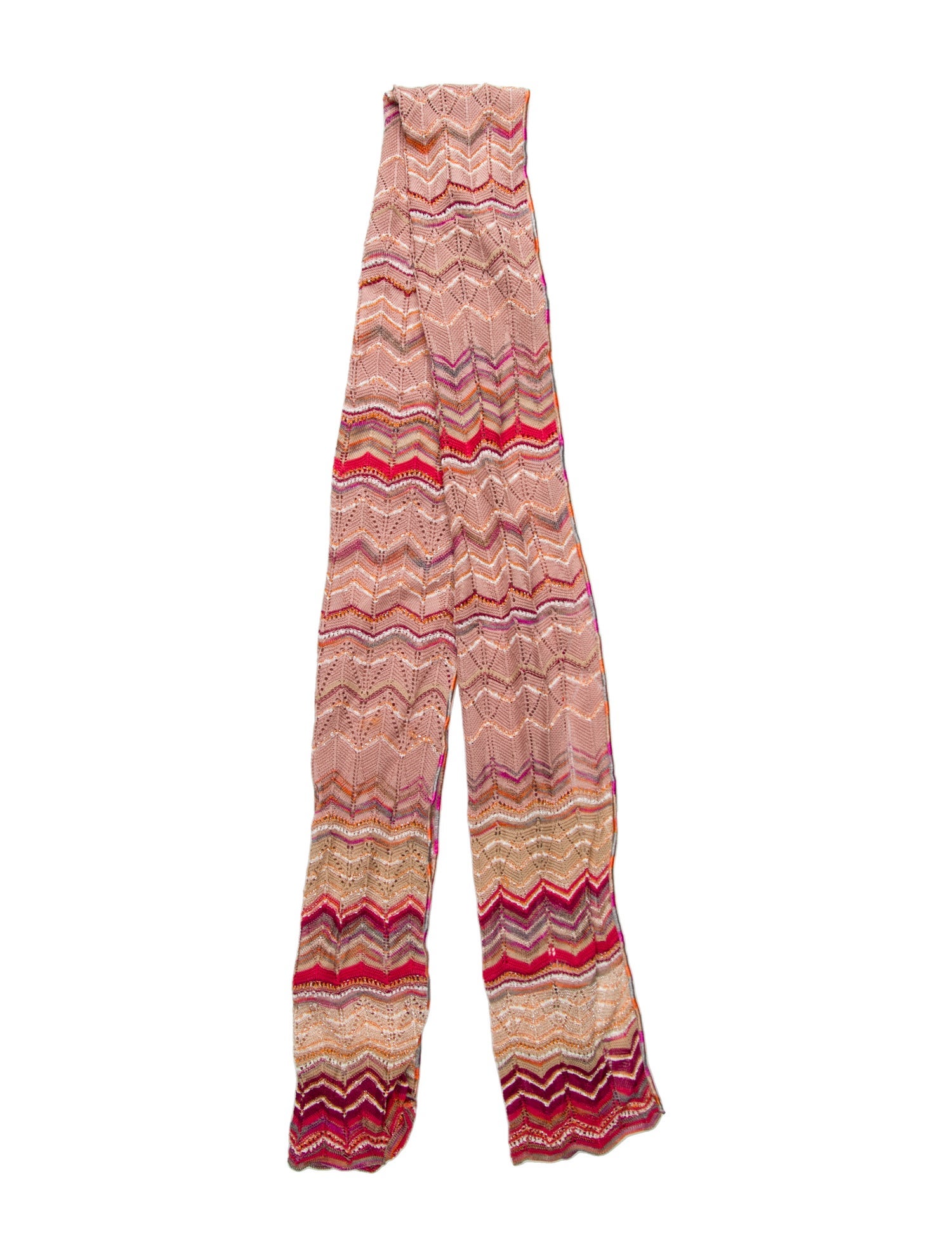 M Missoni Silk Striped Scarf