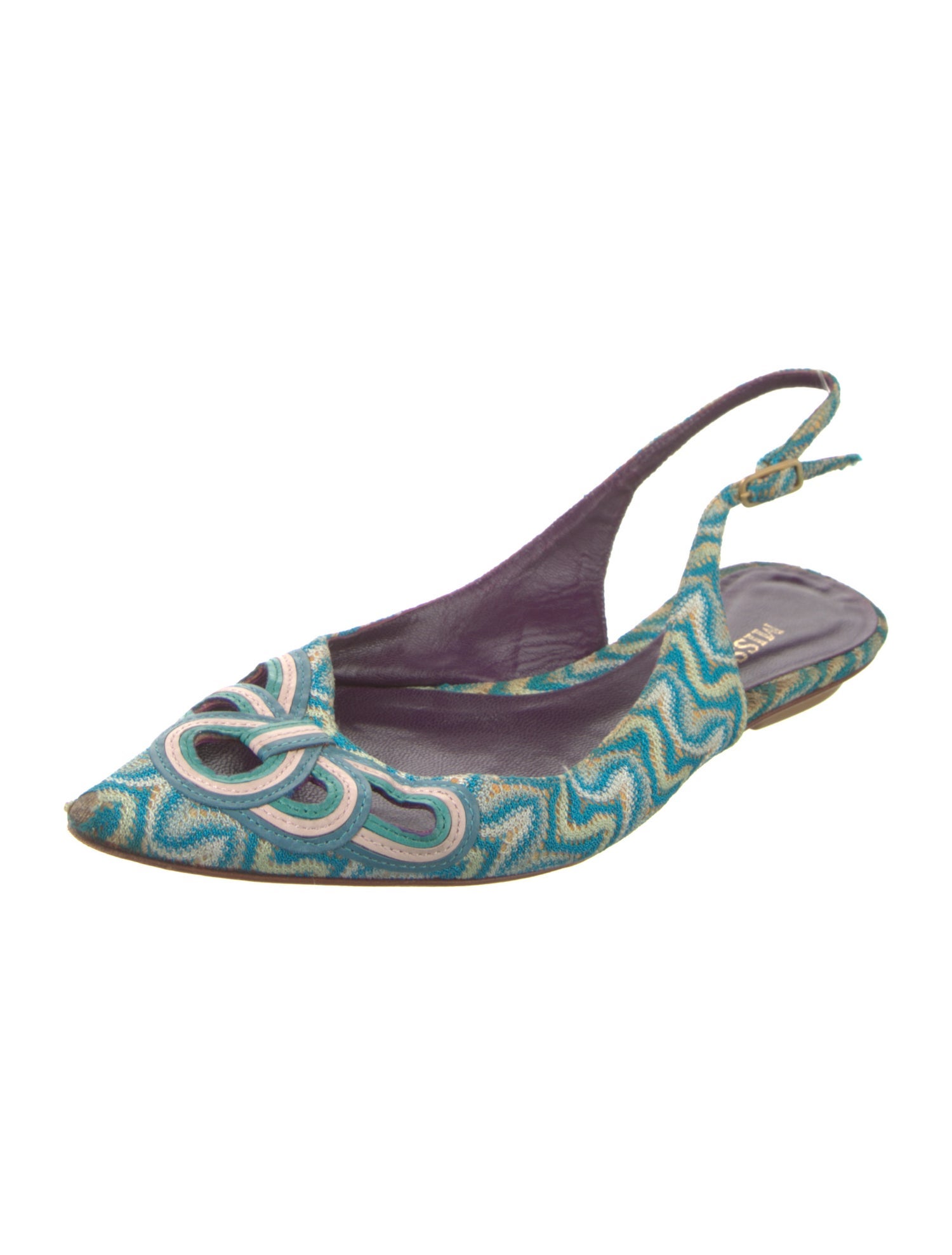 Missoni Printed Slingback Flats
