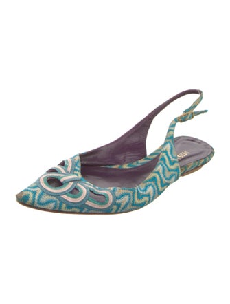 Missoni Printed Slingback Flats