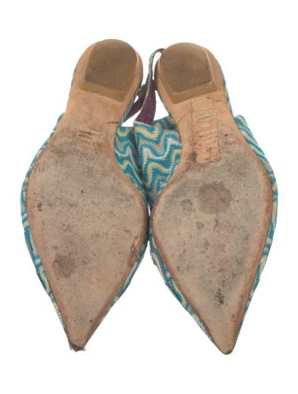 Missoni Printed Slingback Flats