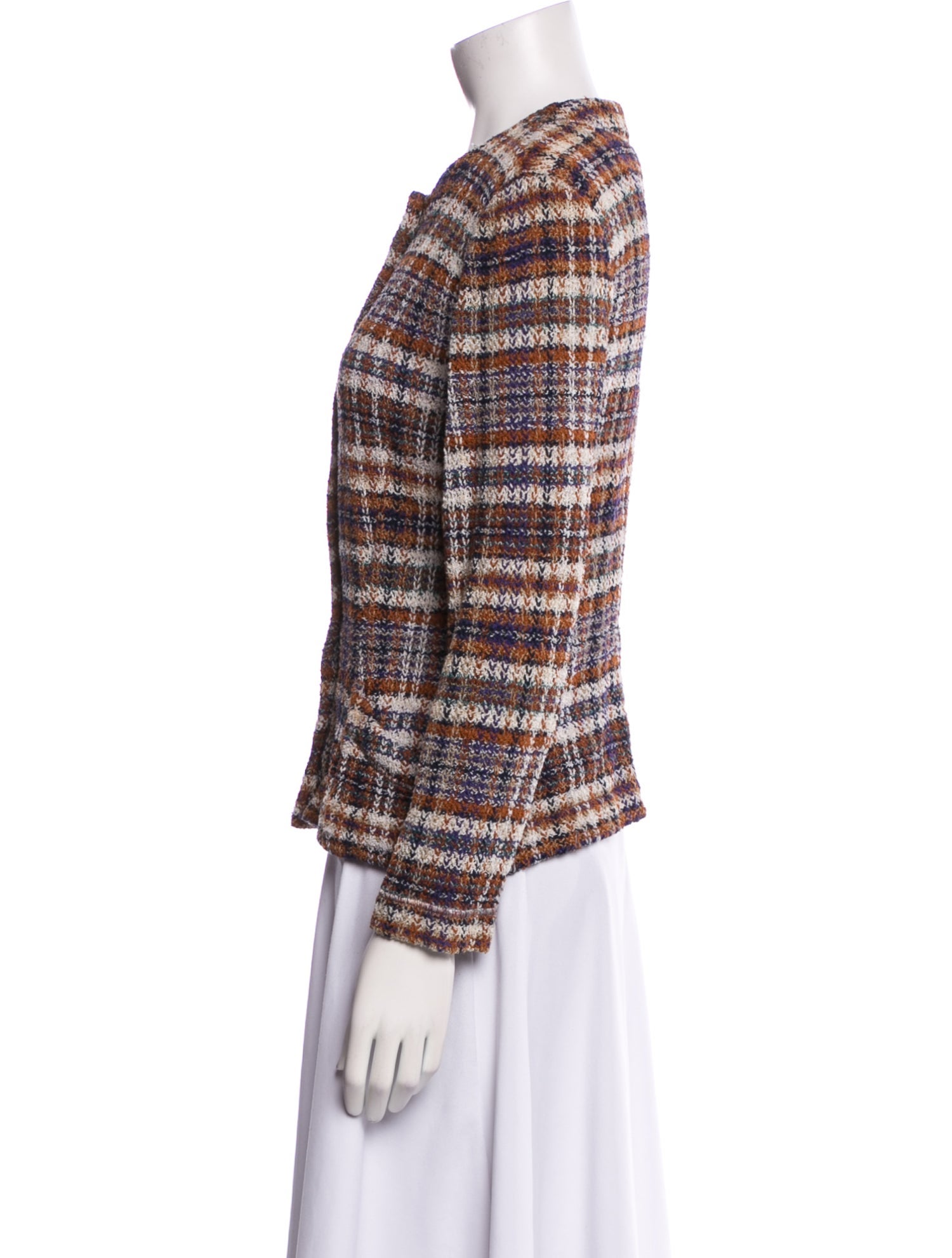 Missoni Plaid Print Crew Neck Sweater
