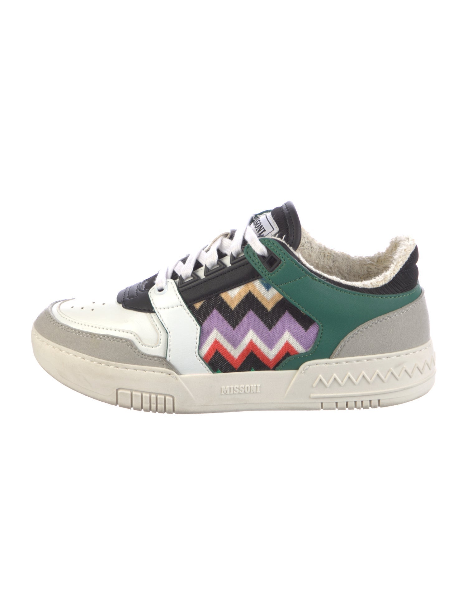 Missoni Leather Printed Sneakers