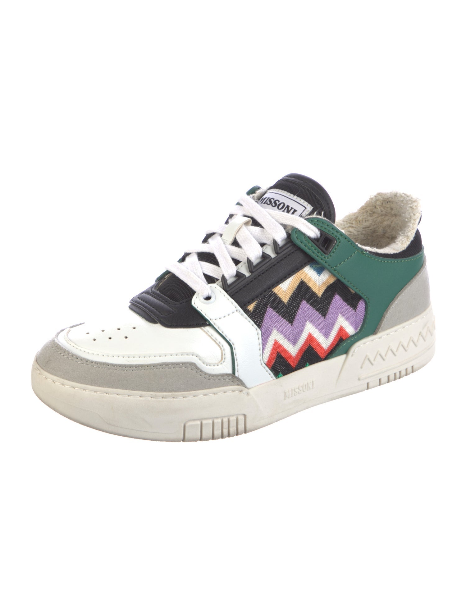 Missoni Leather Printed Sneakers
