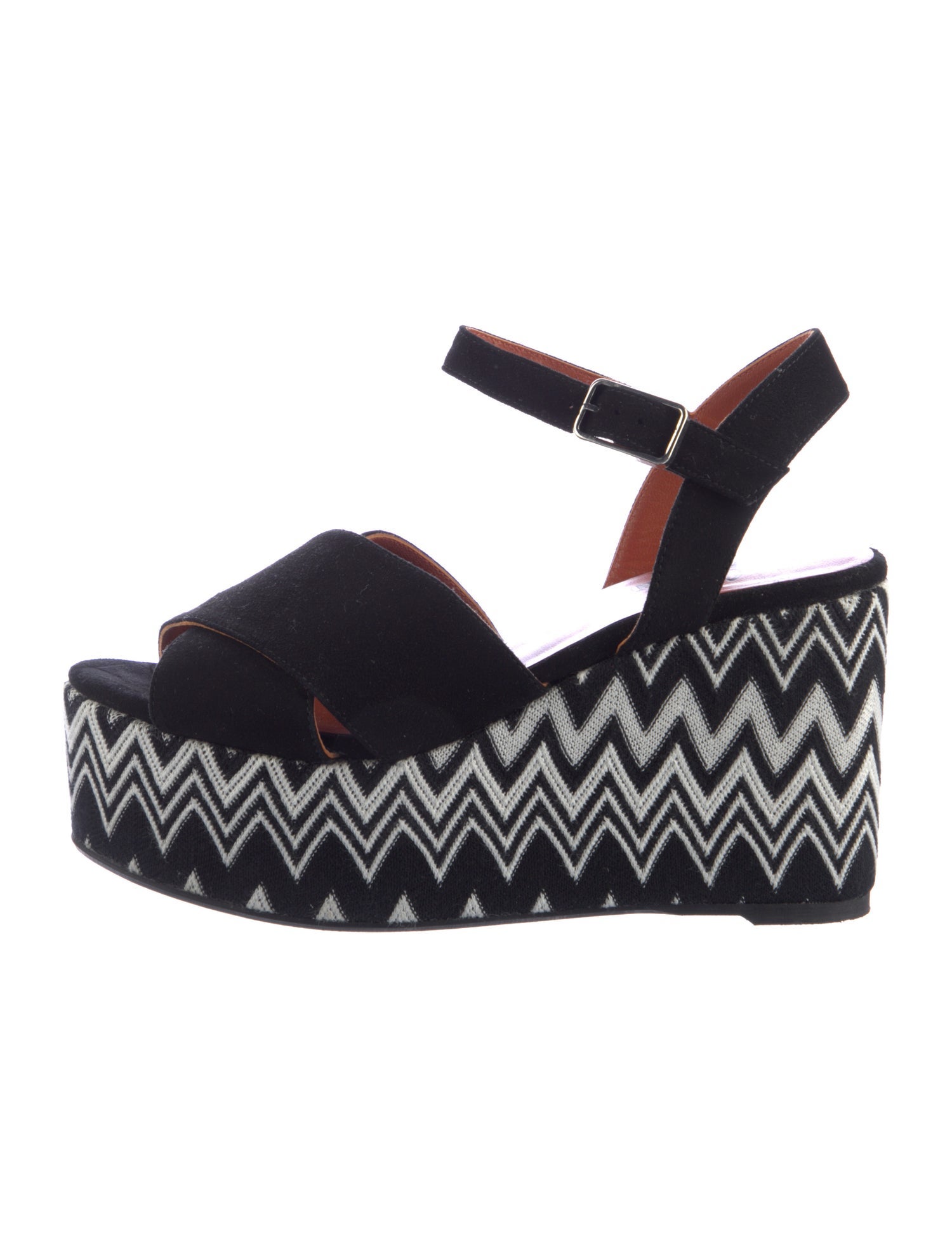 Missoni Suede Striped Sandals