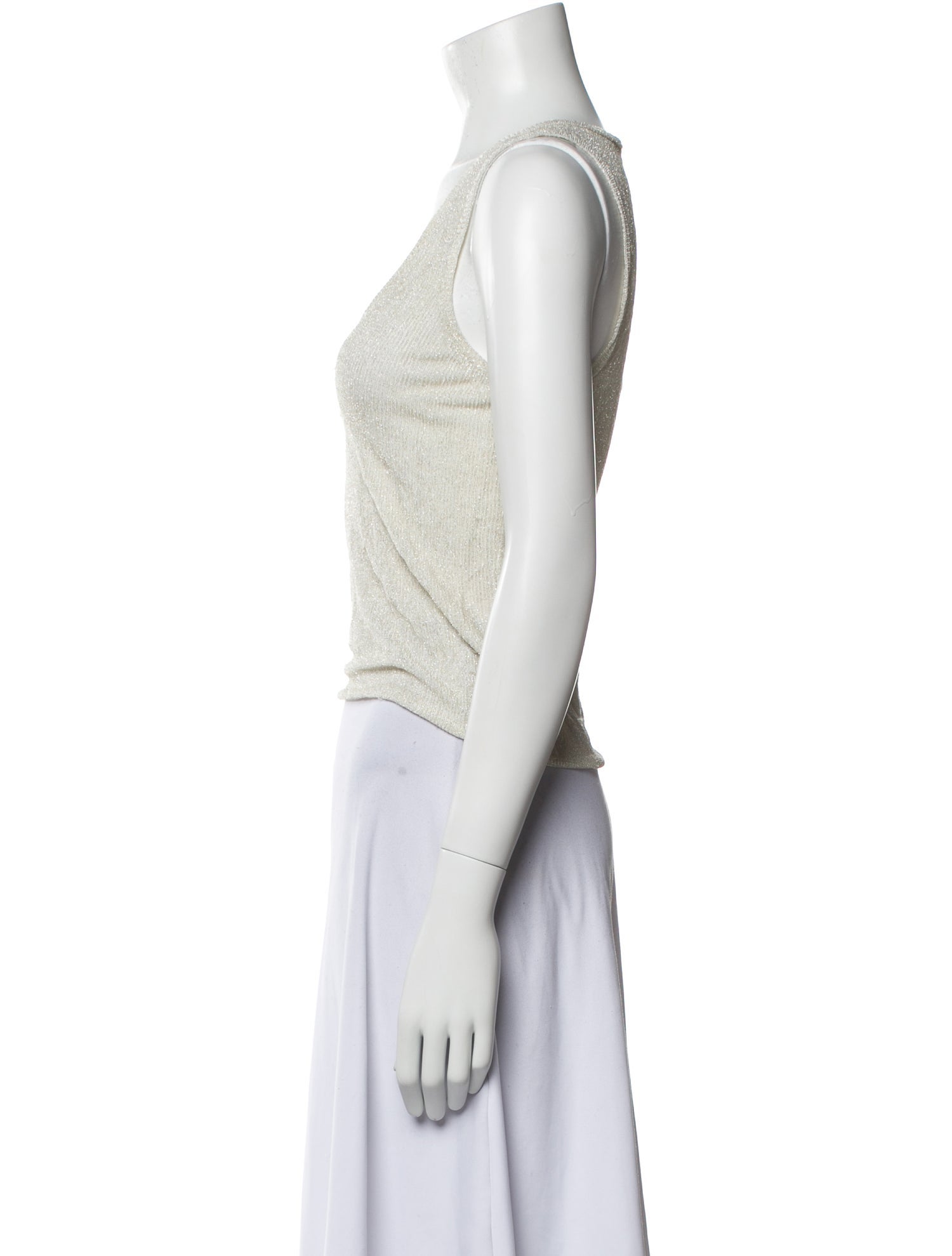 Missoni V-Neck Sleeveless Crop Top