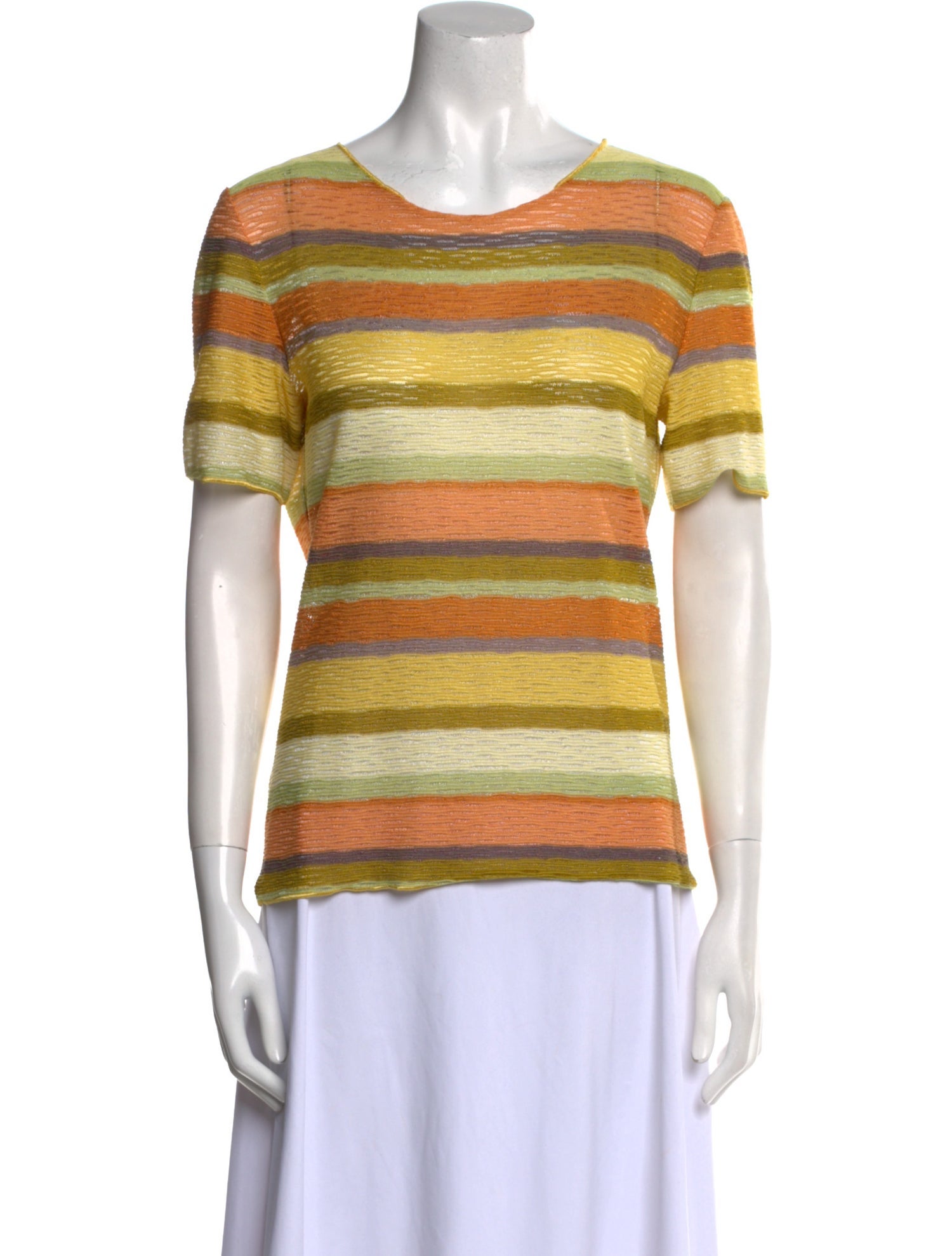 Missoni Striped Scoop Neck T-Shirt