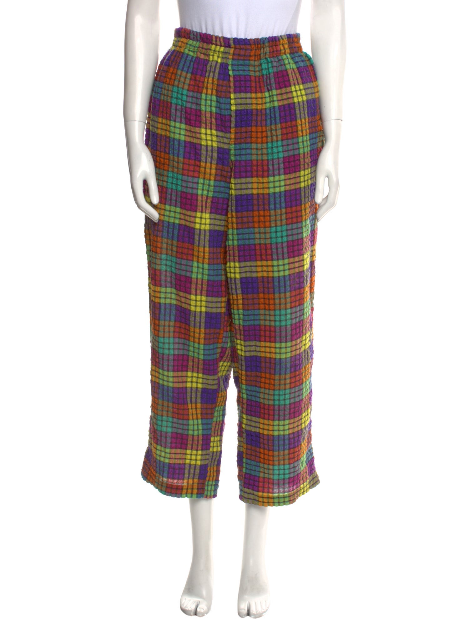 Missoni Plaid Print Wide Leg Pants