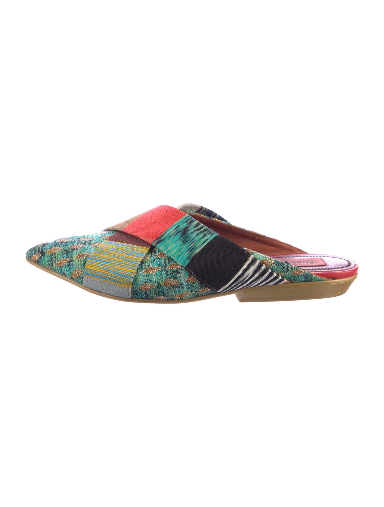 Missoni Printed Glitter Accents Mules