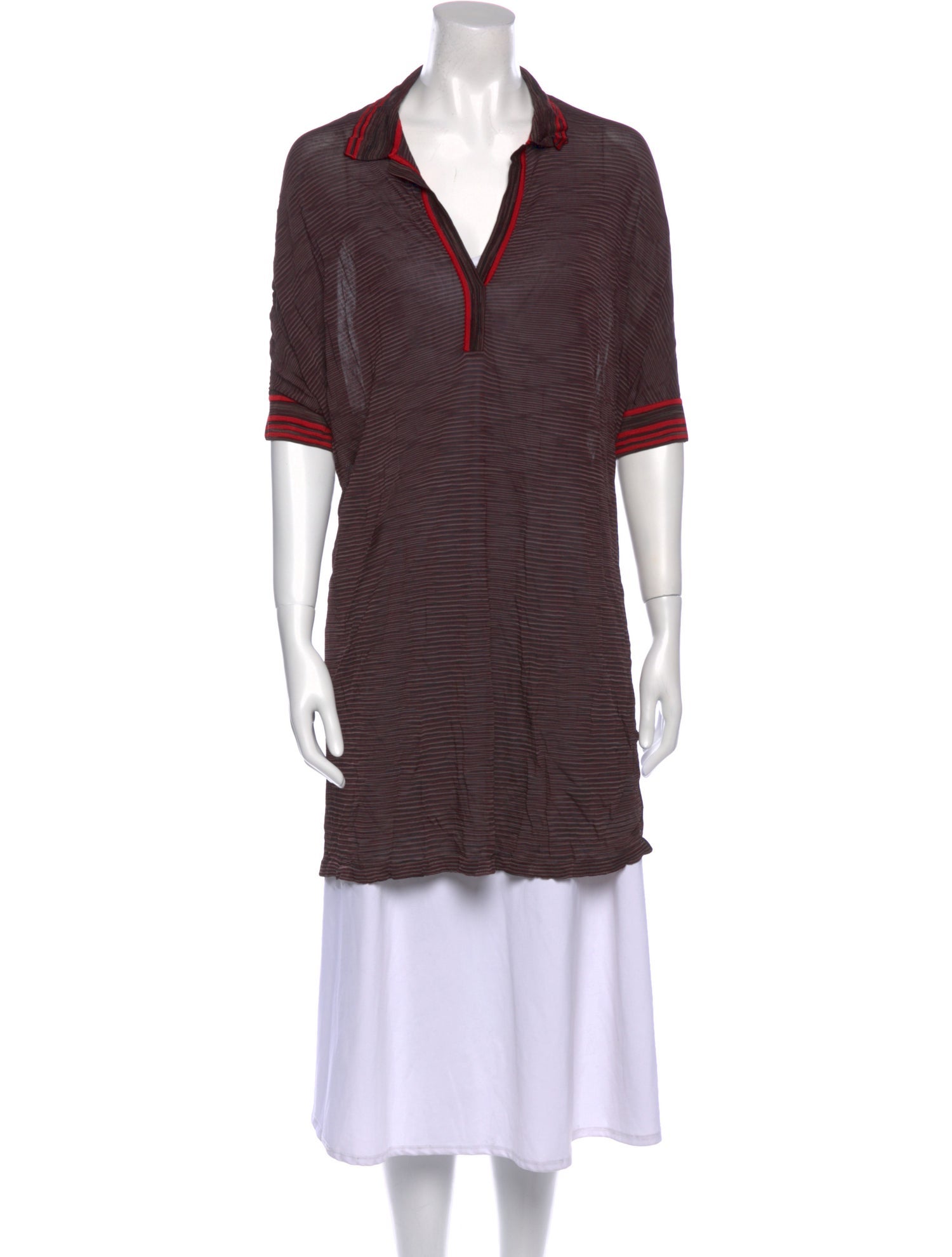 Missoni V-Neck Three-Quarter Sleeve Tunic