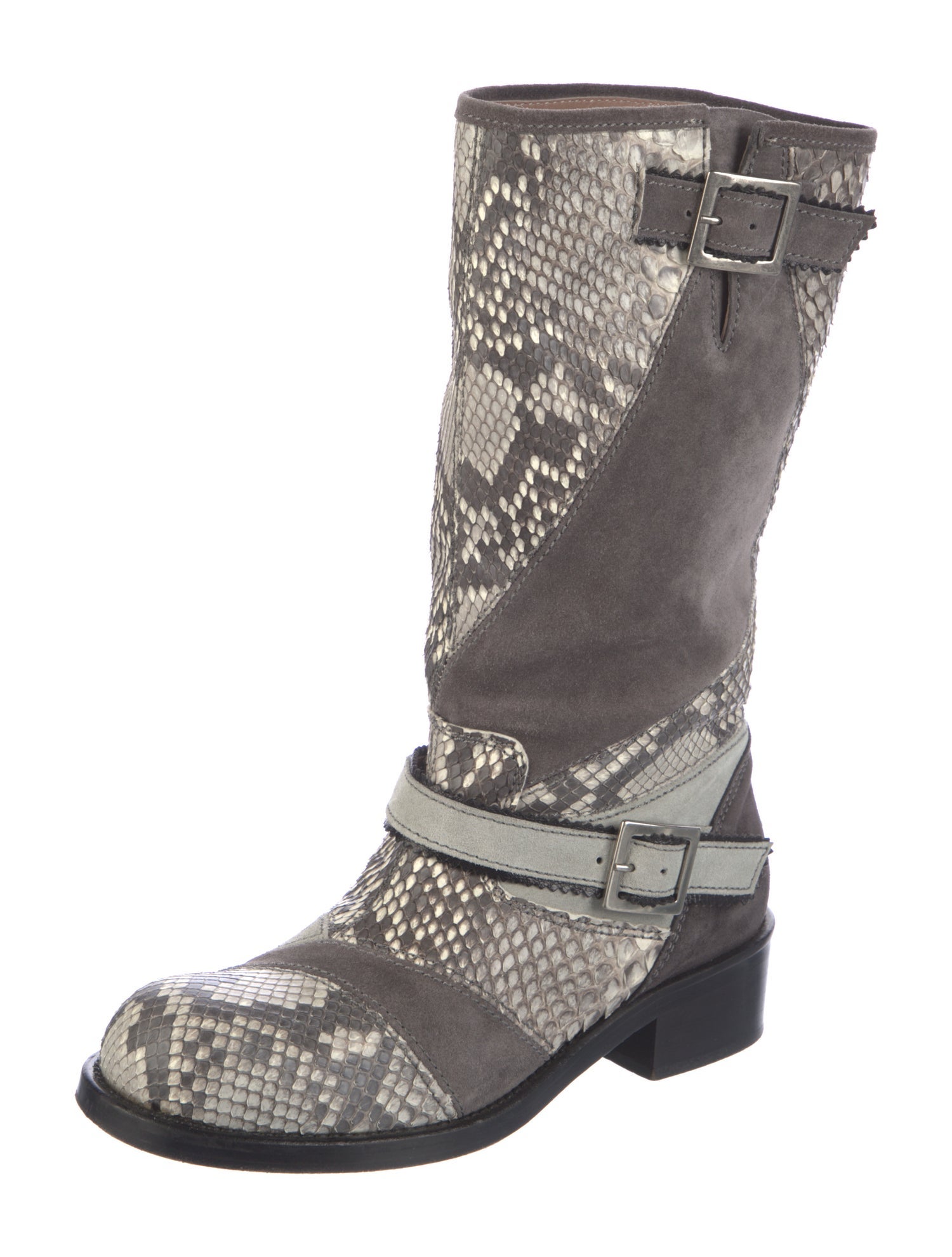Missoni Snakeskin Animal Print Moto Boots