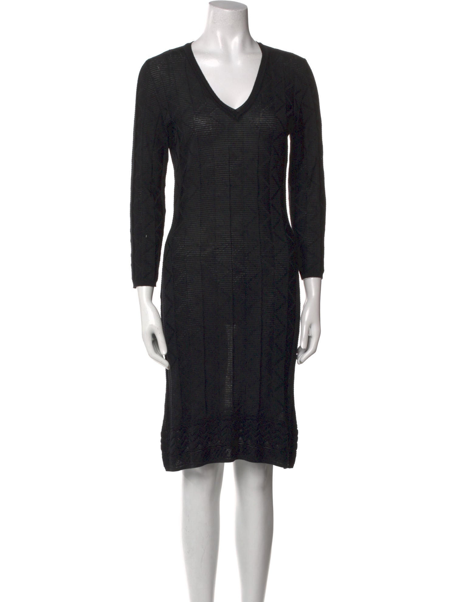 Missoni V-Neck Knee-Length Dress