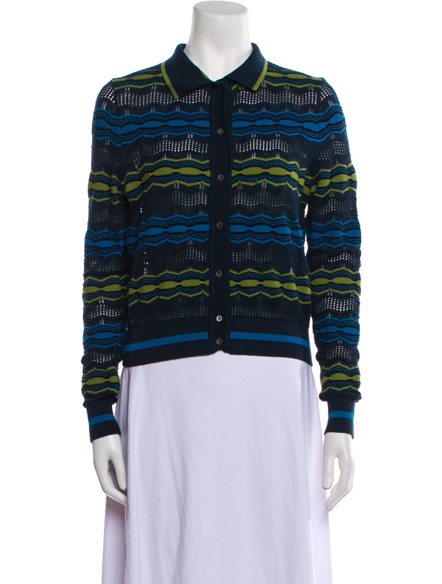 Missoni Printed Long Sleeve Polo
