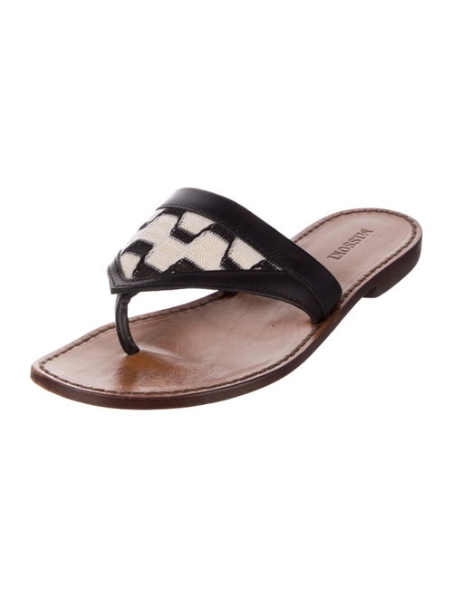 Missoni Leather Printed Slides