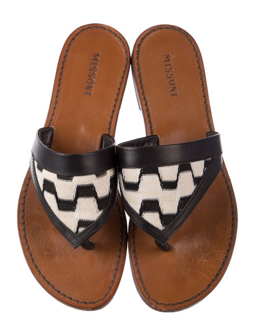 Missoni Leather Printed Slides