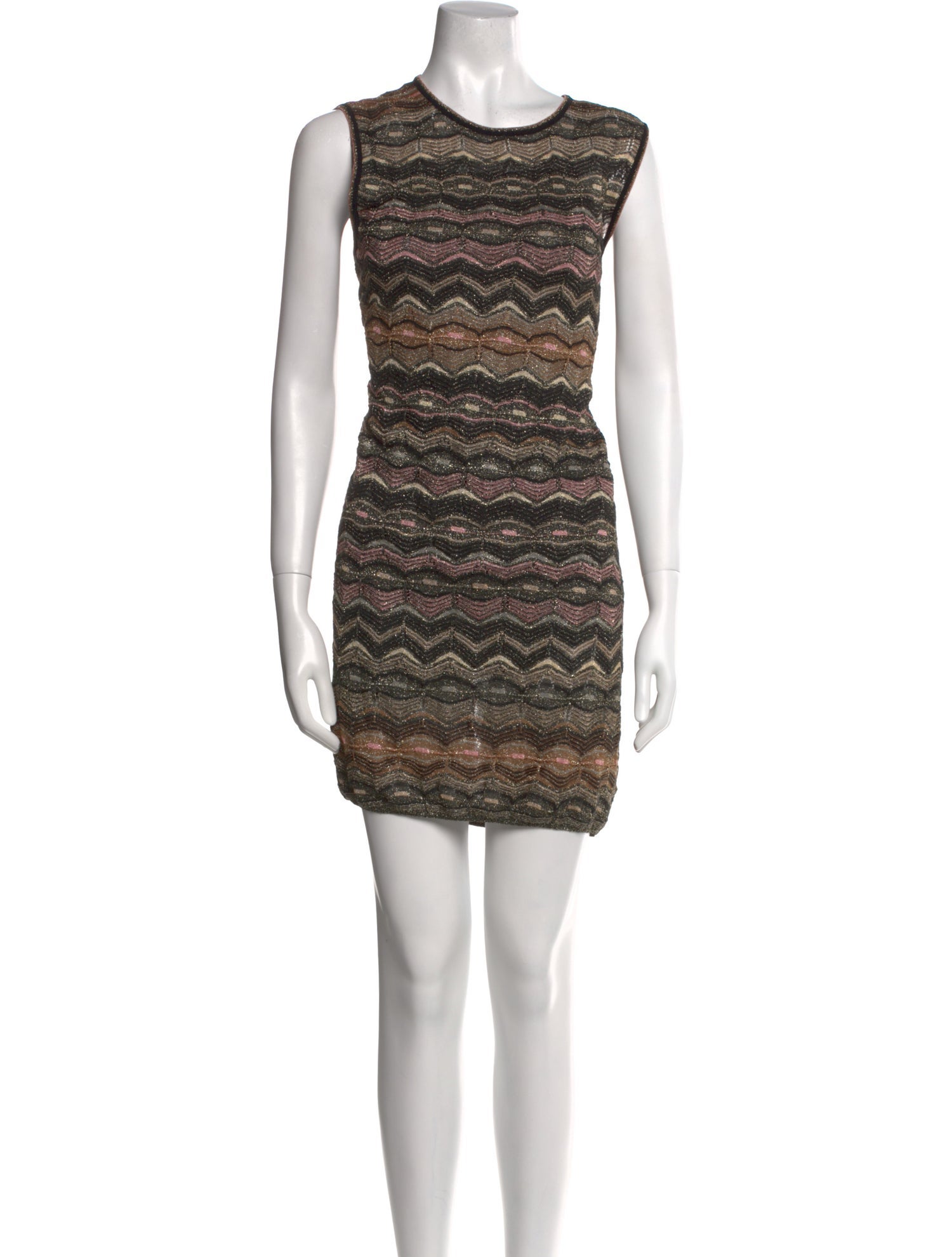 M Missoni Striped Mini Dress