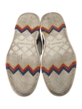 Missoni Leather Colorblock Pattern Sneakers