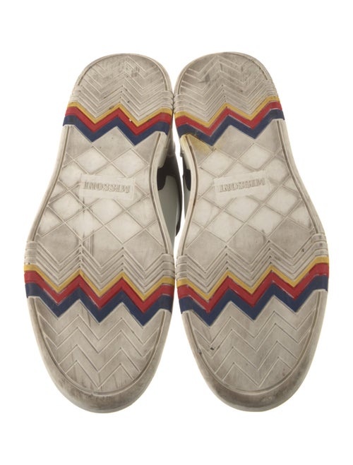 Missoni Leather Colorblock Pattern Sneakers