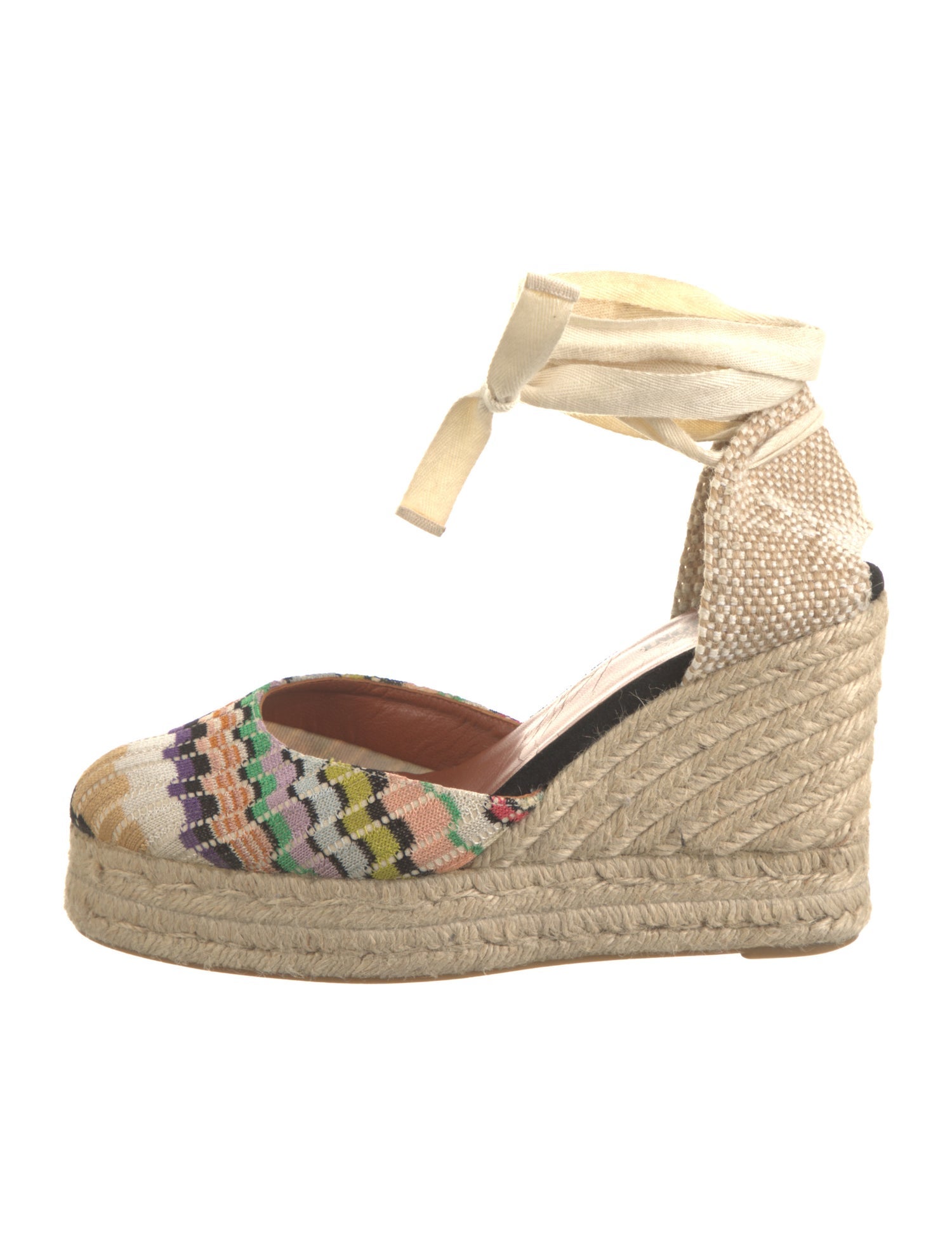 Missoni Canvas Striped D'Orsay Pumps