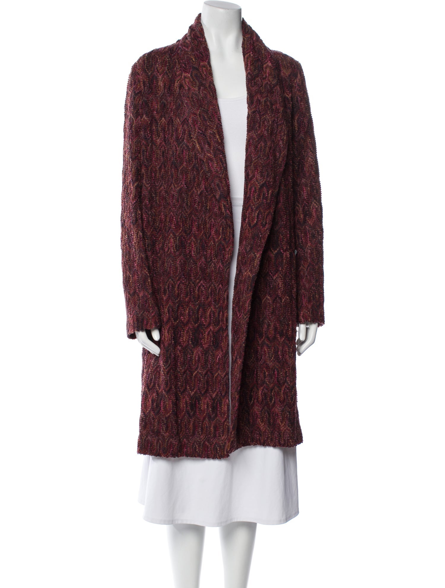 Missoni Wool Printed Faux Fur Coat w/ Tags