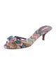 Missoni Printed Bow Accents Slides
