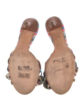 Missoni Printed Bow Accents Slides