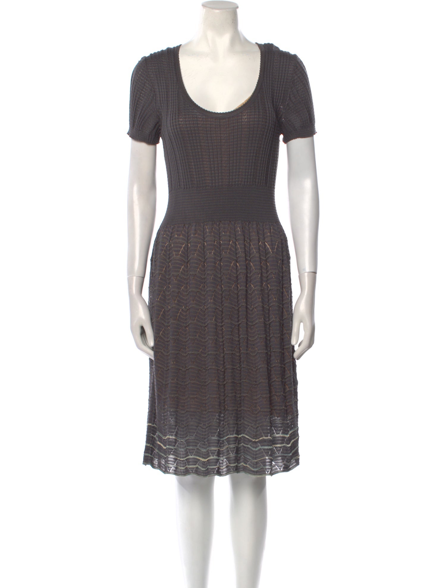 Missoni Scoop Neck Knee-Length Dress