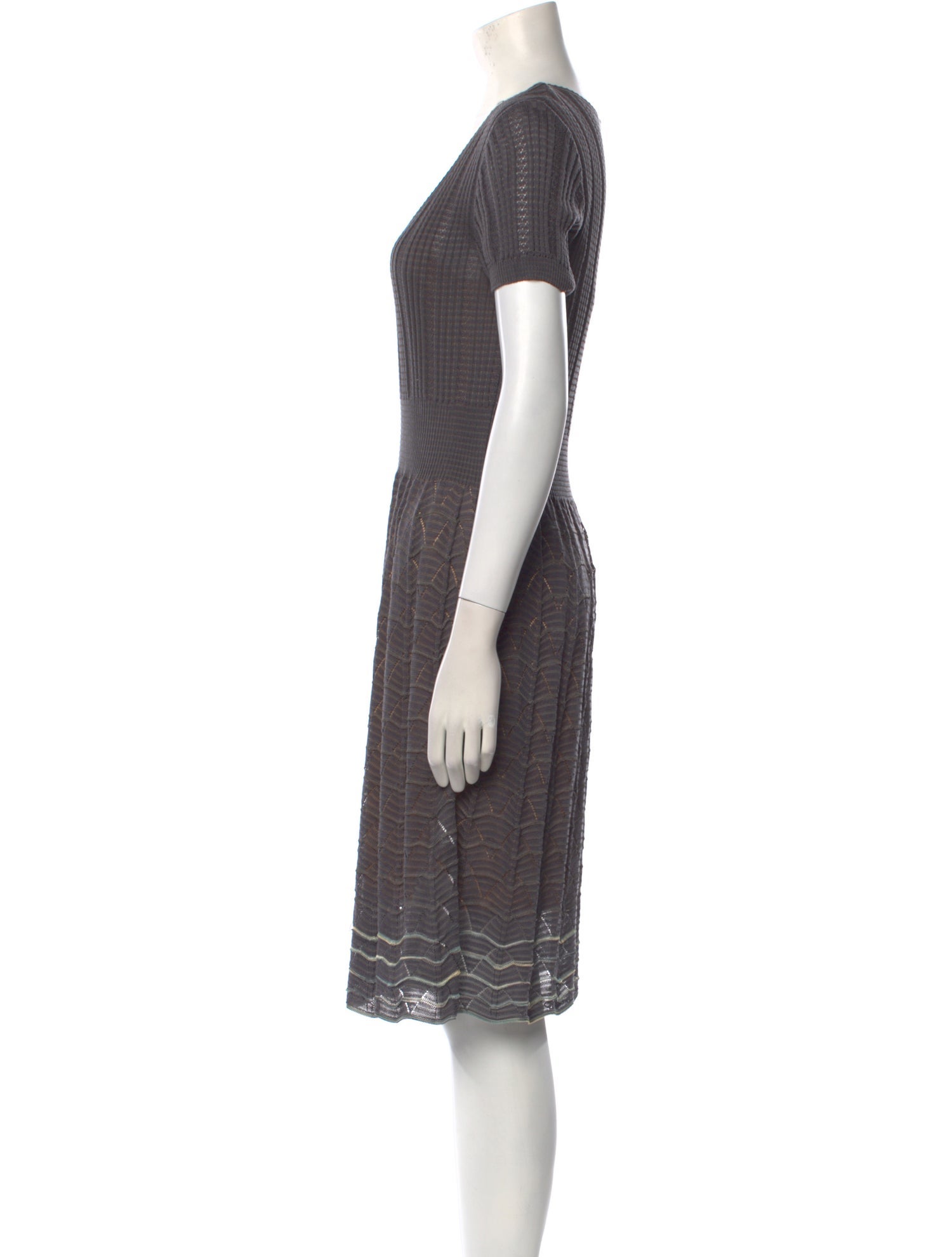 Missoni Scoop Neck Knee-Length Dress
