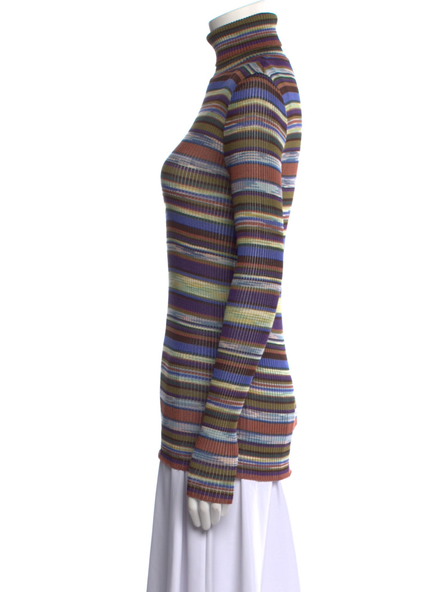 Missoni Striped Turtleneck Top