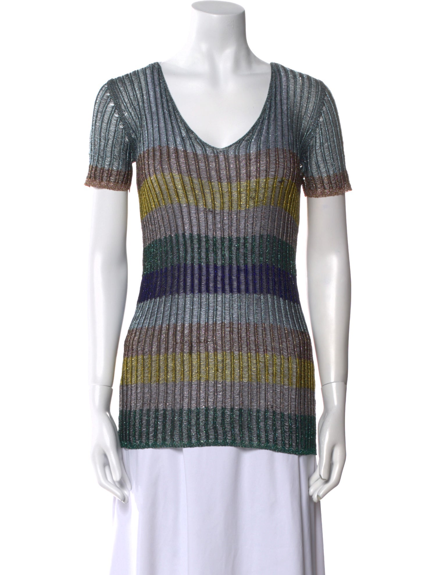 Missoni Striped V-Neck T-Shirt