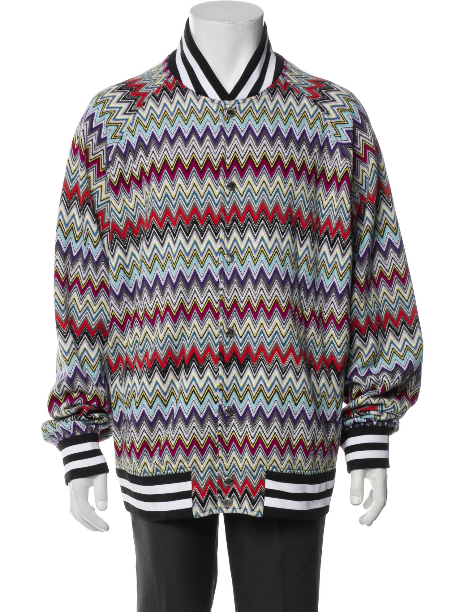 Missoni Striped Bomber Jacket