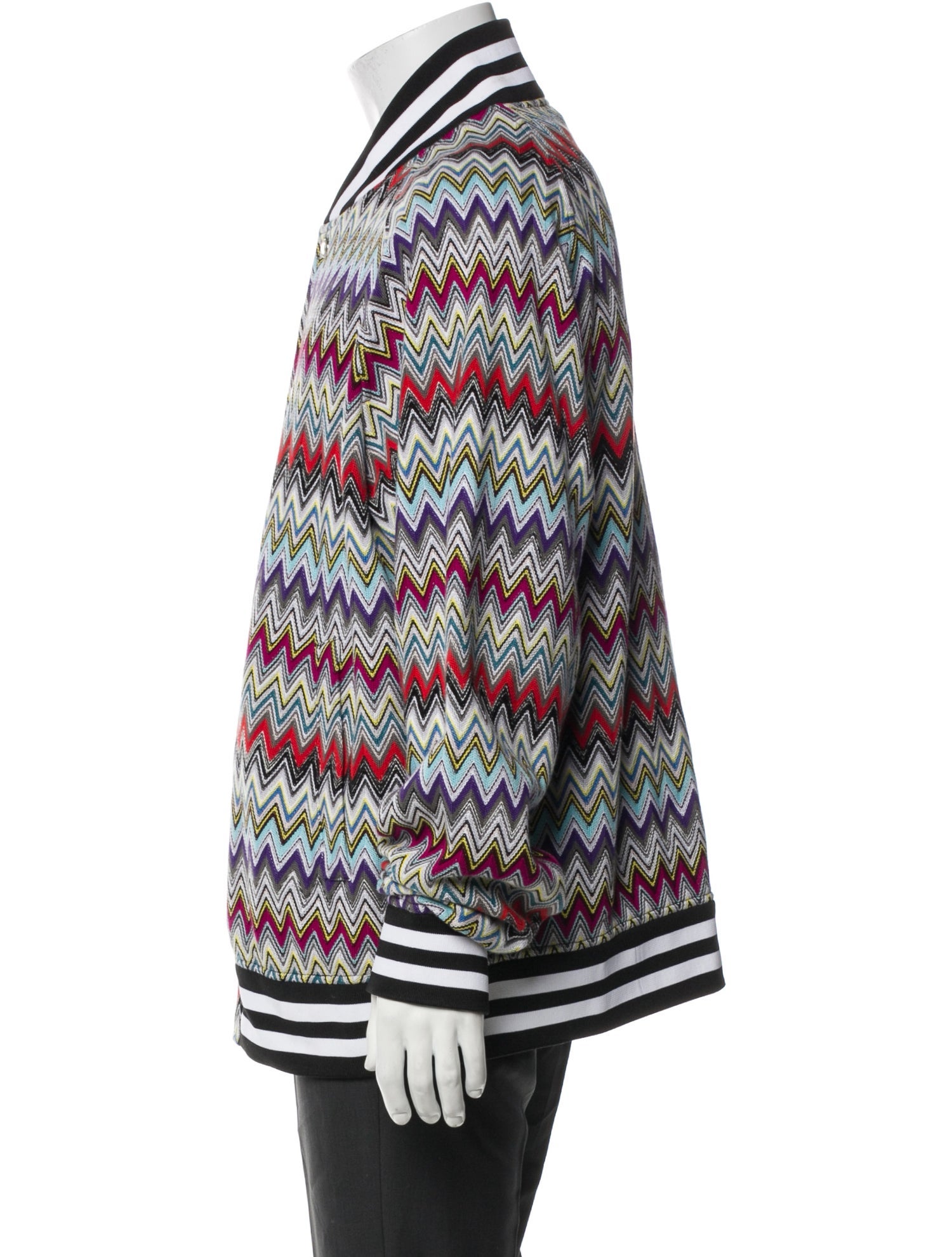 Missoni Striped Bomber Jacket