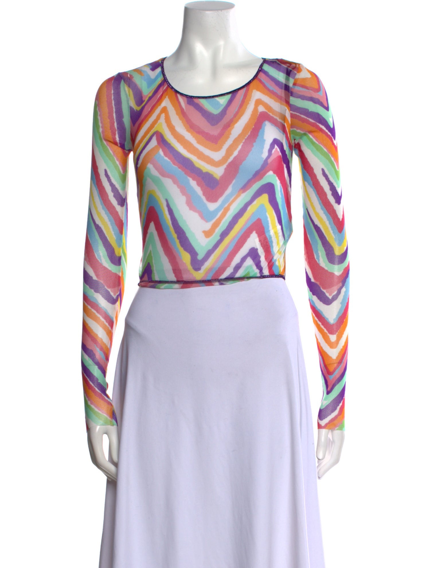 Missoni Striped Scoop Neck Crop Top w/ Tags