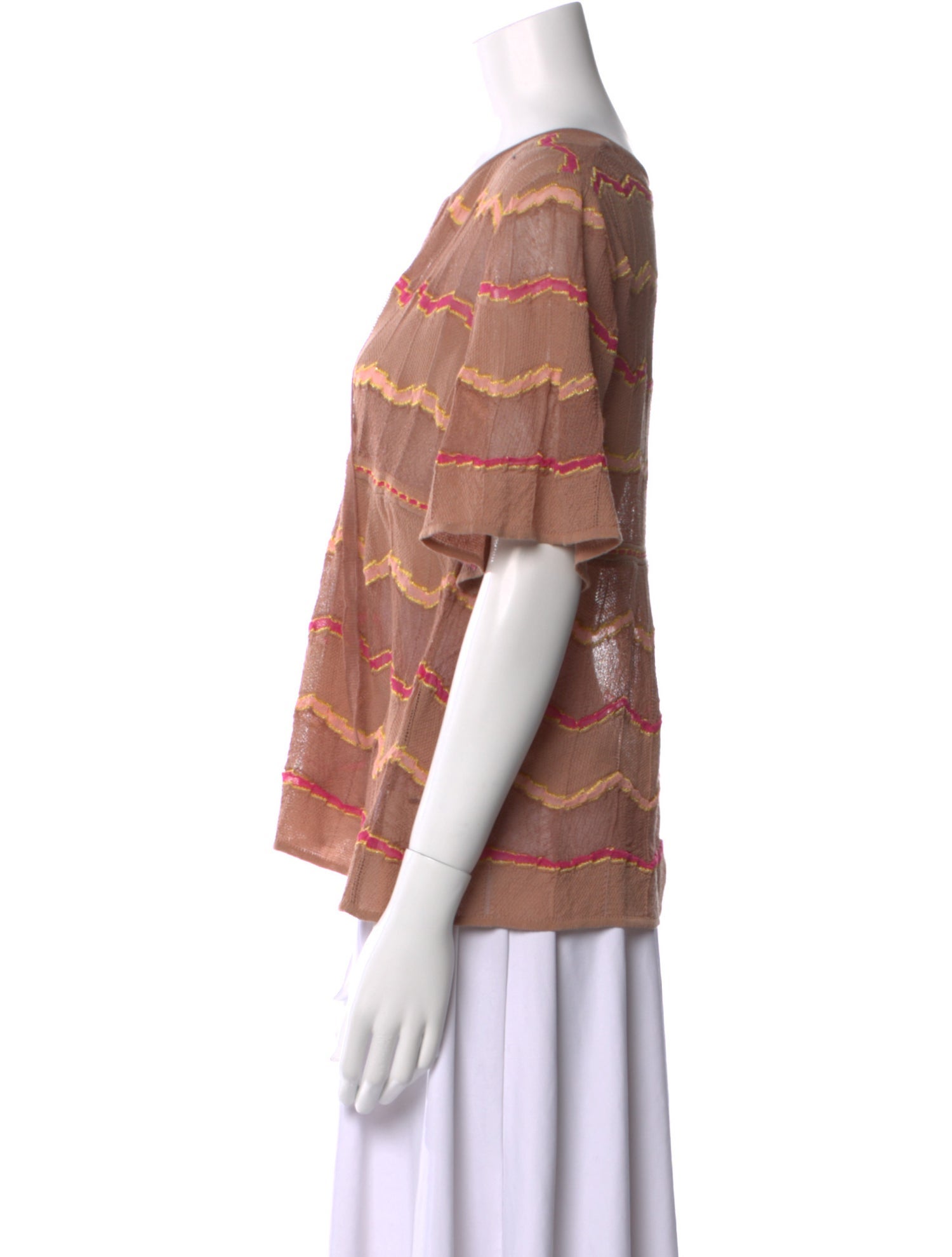 Missoni Printed V-Neck Blouse w/ Tags