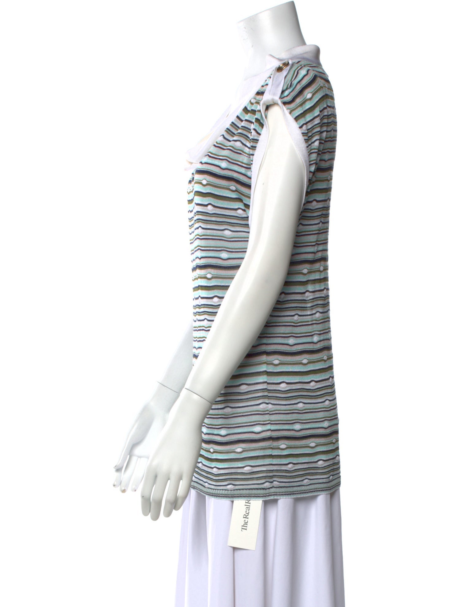 Missoni Striped Cowl Neck T-Shirt