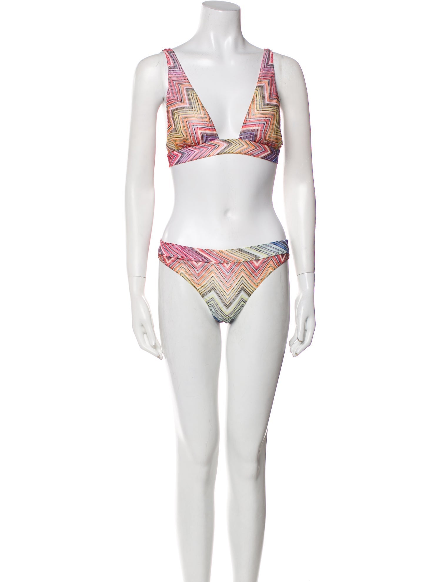 Missoni Printed Fringe Trim Accent Bikini w/ Tags