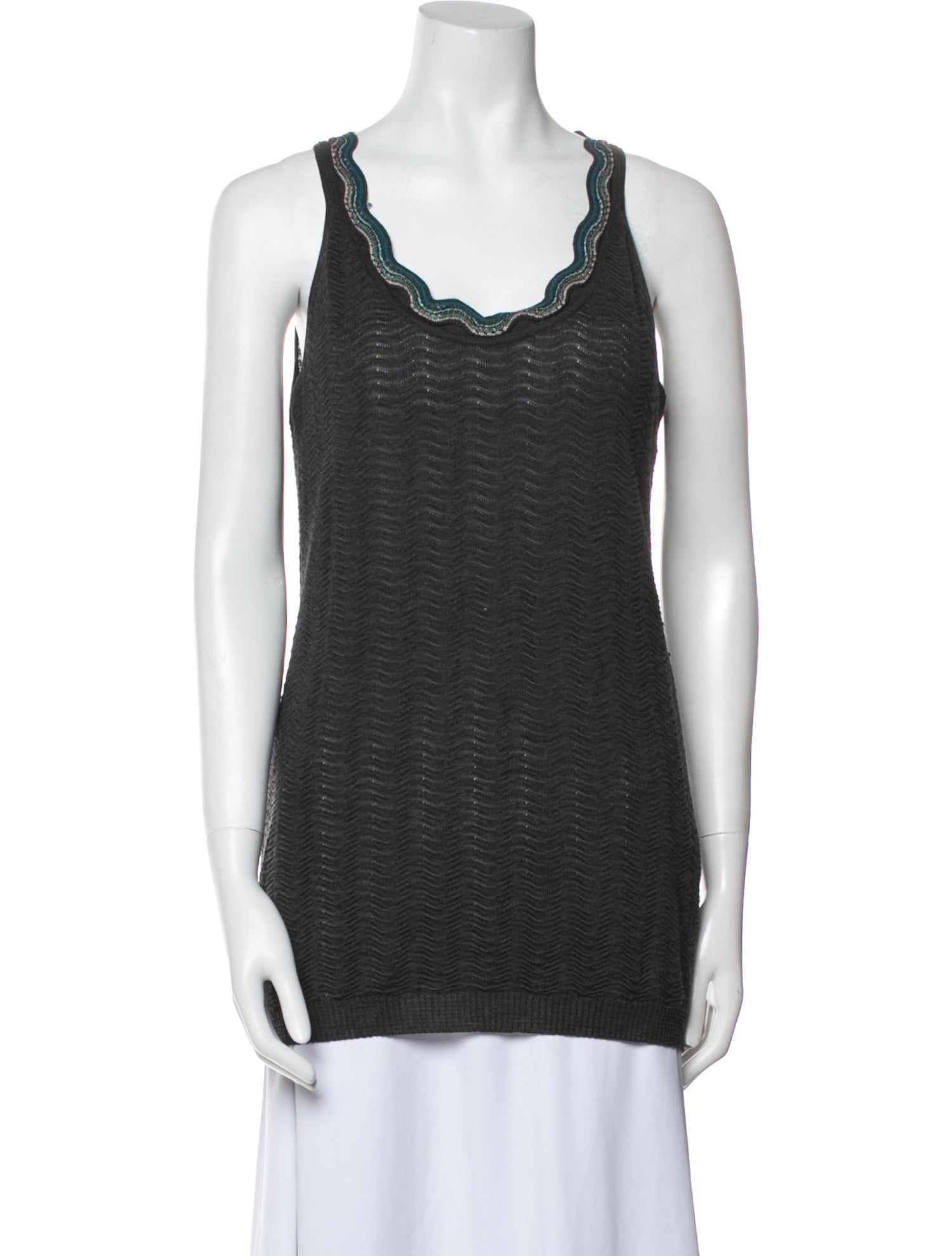 Missoni Merino Wool Scoop Neck Top