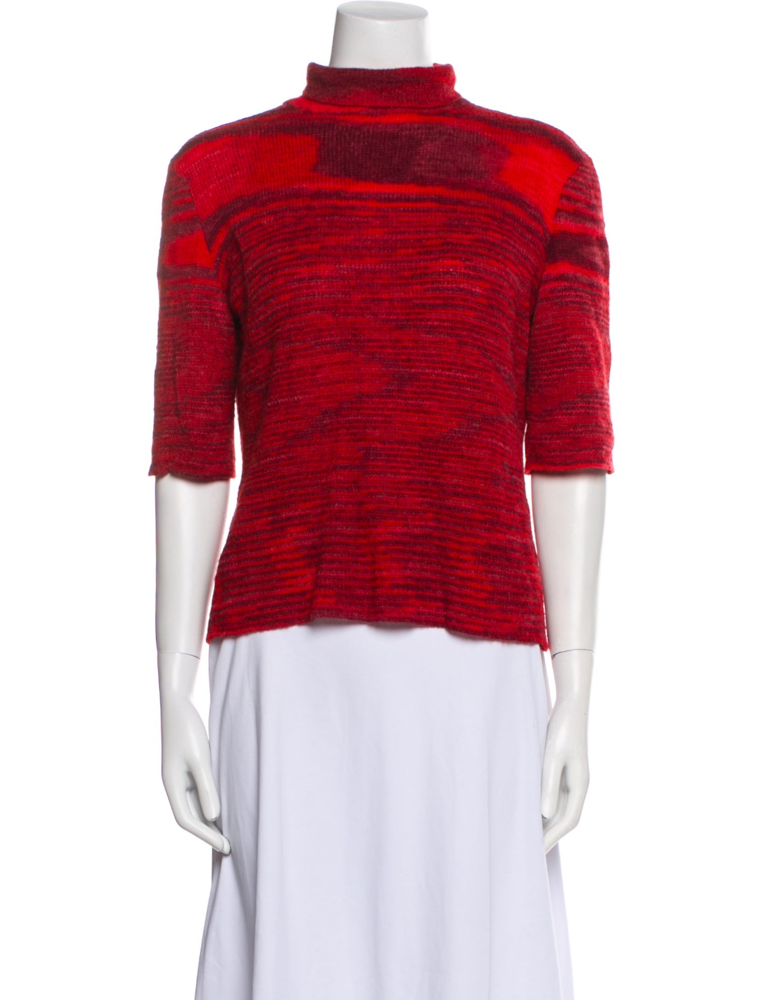 Missoni Mock Neck Three-Quarter Sleeve Top