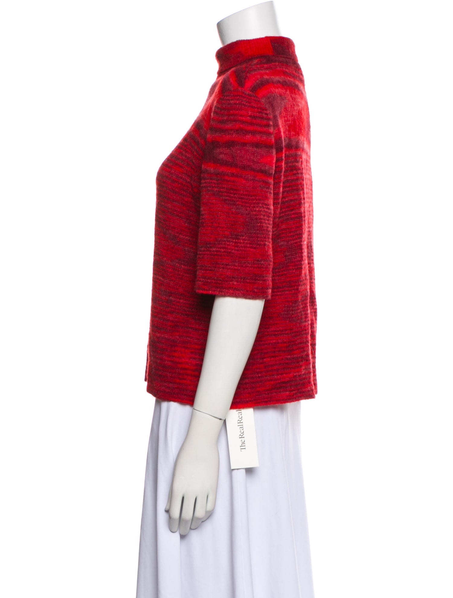 Missoni Mock Neck Three-Quarter Sleeve Top