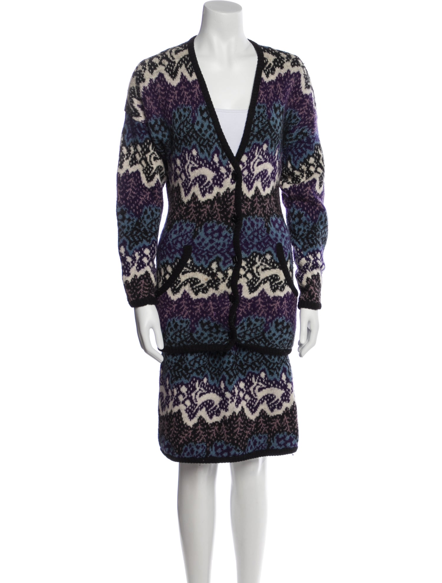 Missoni Wool Printed Skirt Set