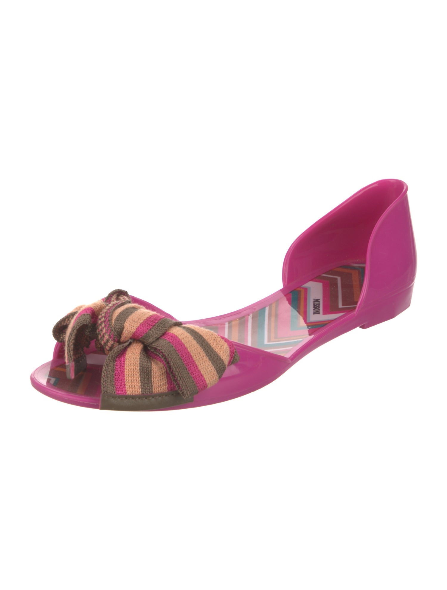 Missoni Rubber Printed D'Orsay Flats