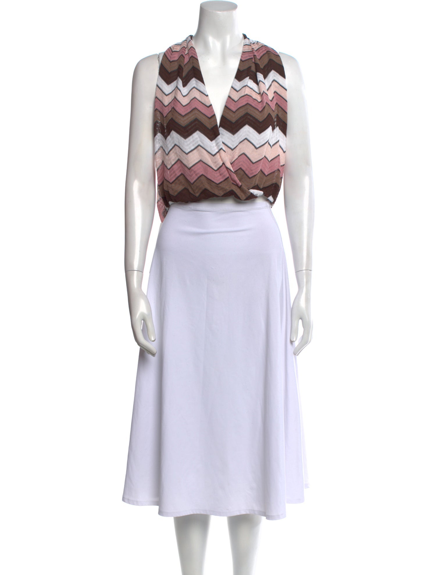 Missoni Striped V-Neck Crop Top