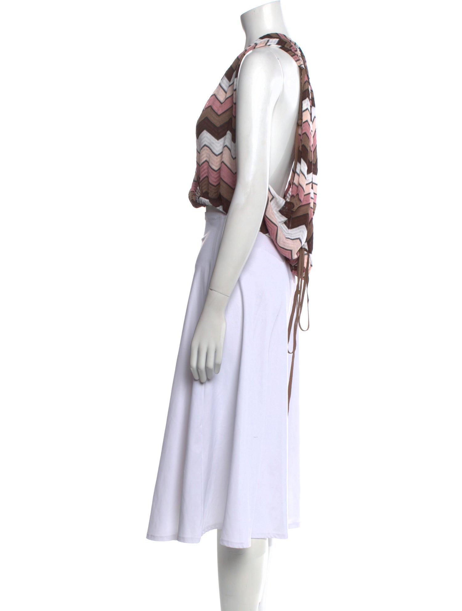 Missoni Striped V-Neck Crop Top