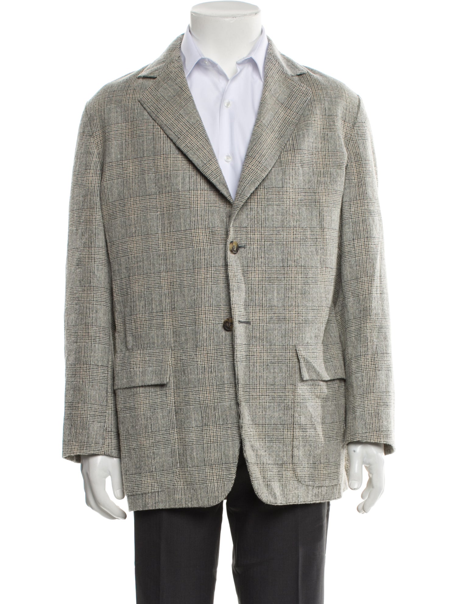 Missoni Wool Plaid Print Blazer