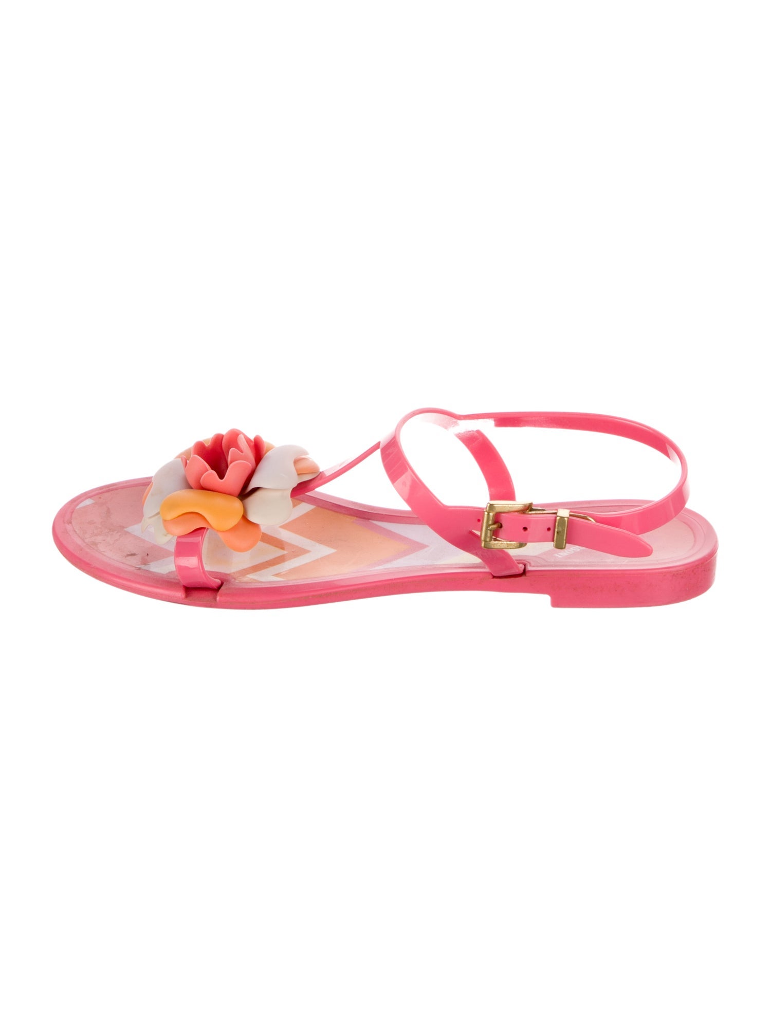 Missoni Rubber Floral Print Slingback Sandals