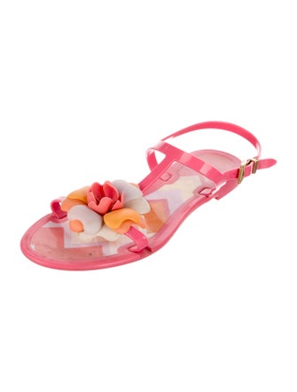 Missoni Rubber Floral Print Slingback Sandals